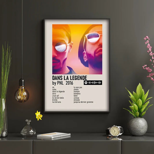 Poster PNL+Cadre 30X40cm "Dans la légende"